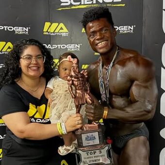 Rodrigo Pantera conquista 3º lugar em sua estreia como profissional no fisiculturismo