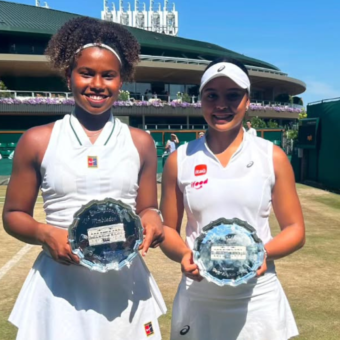 Victória Barros e Naná fazem história em Wimbledon mesmo sem o título